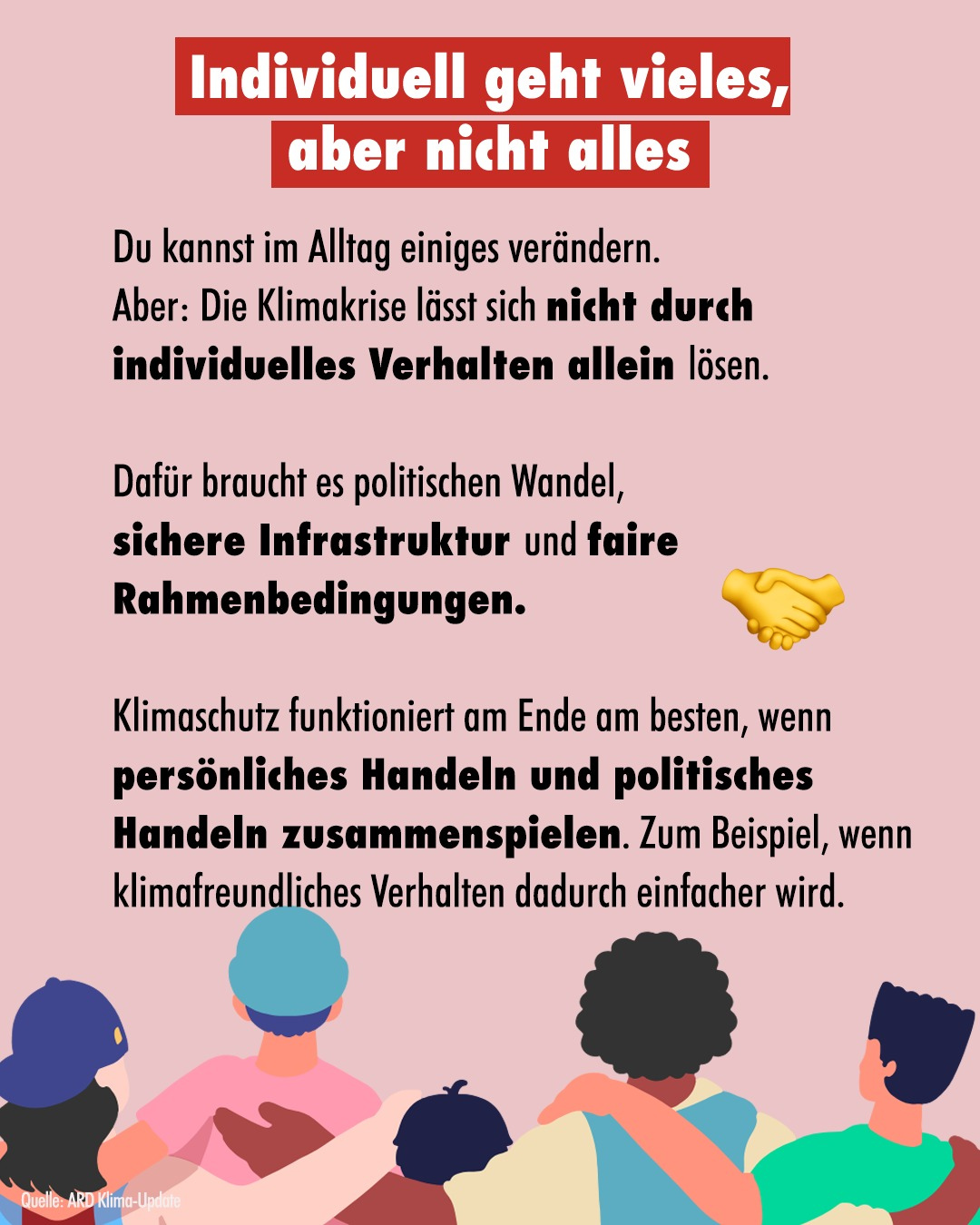 Bild von @klima.neutral auf Instagram: Individuell geht vieles, aber nicht alles