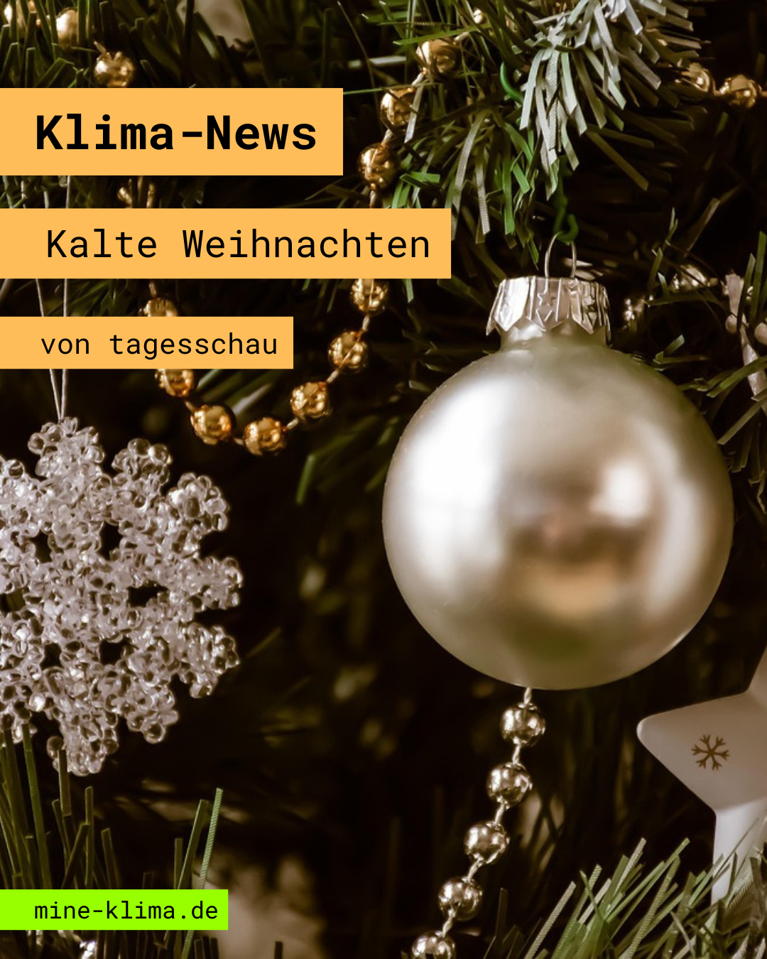 Klima-News: Kalte Weihnachten