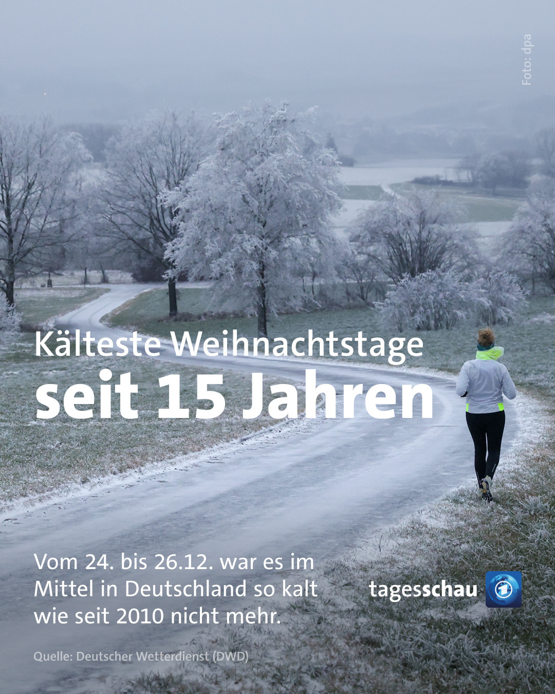 Kälteste Weihnachtstage seit 15 Jahren