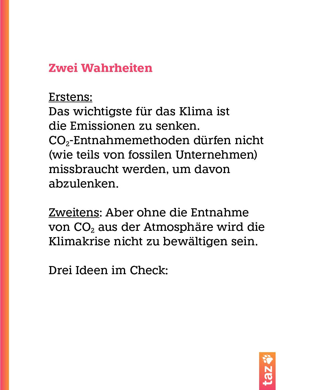 @klima.taz: Zwei Wahrheiten über CO2 im Klimawandel
