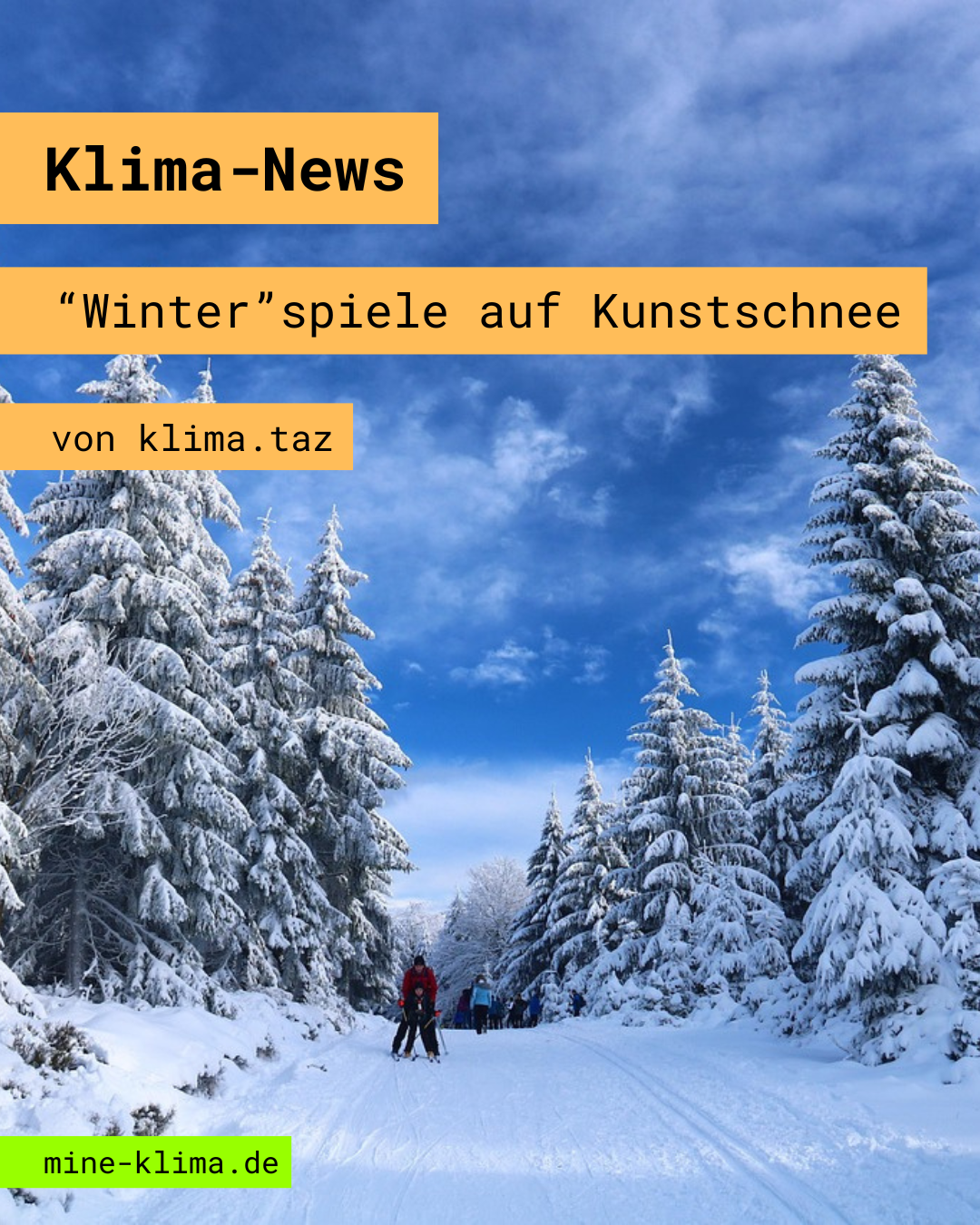 Klima-News: "Winter"spiele auf Kunstschnee
