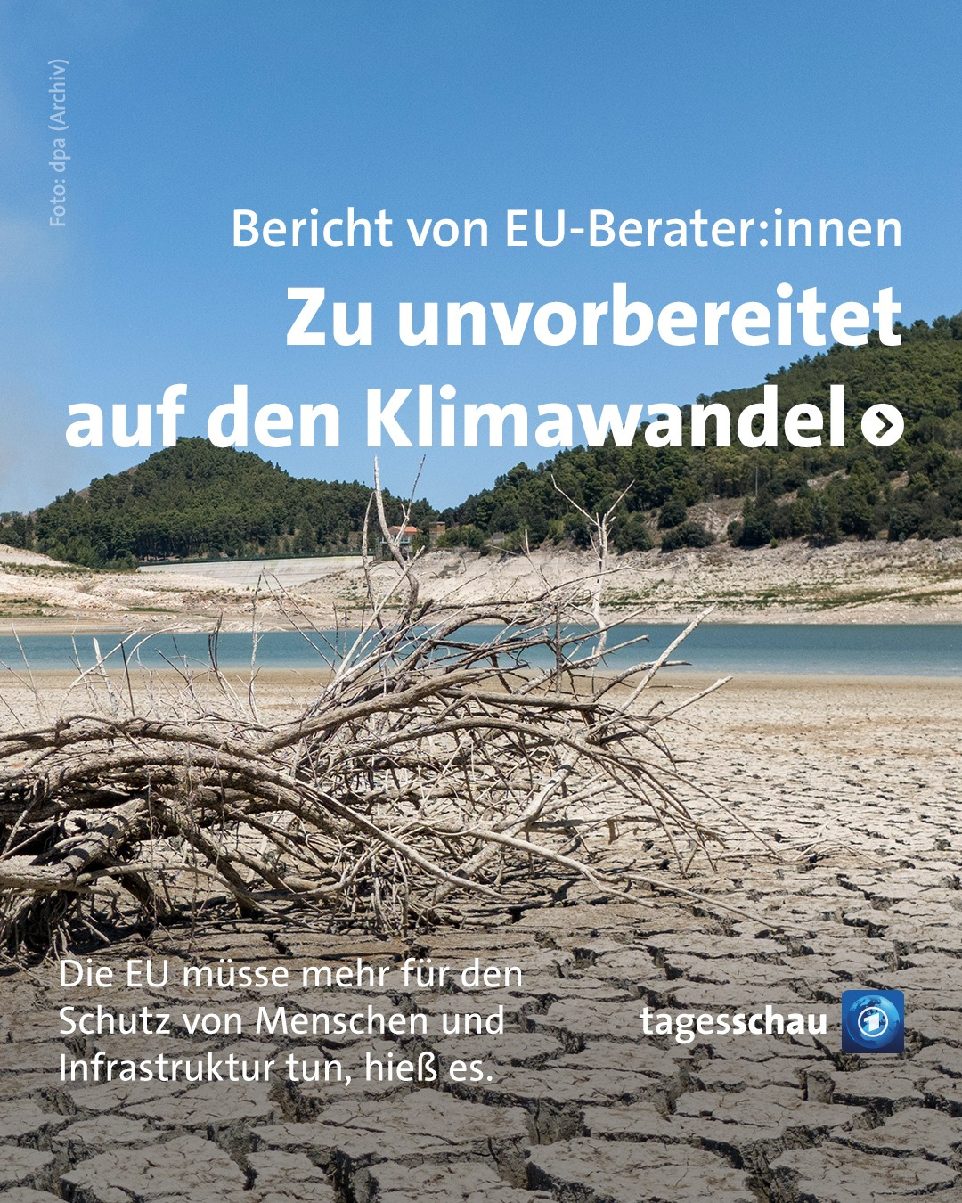 Bild von @tagesschau: Zu unvorbereitet auf den Klimawandel