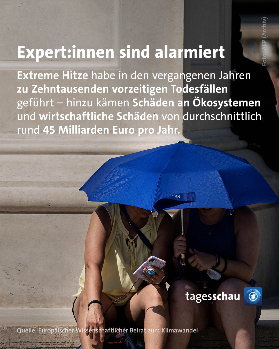 Bild von @tagesschau: Exper:innen sind alarmiert