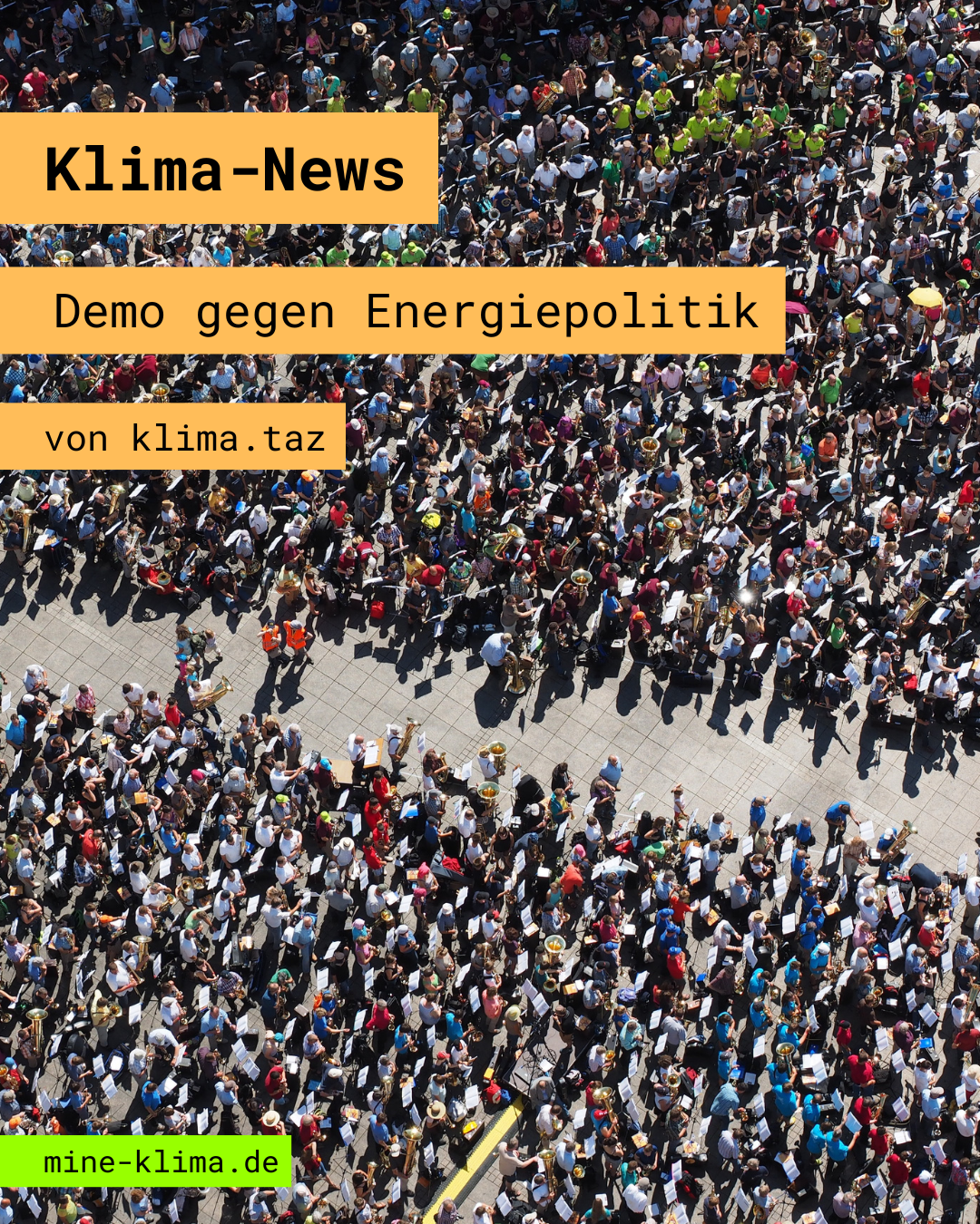 Klima-News: Demo gegen Energiepolitik