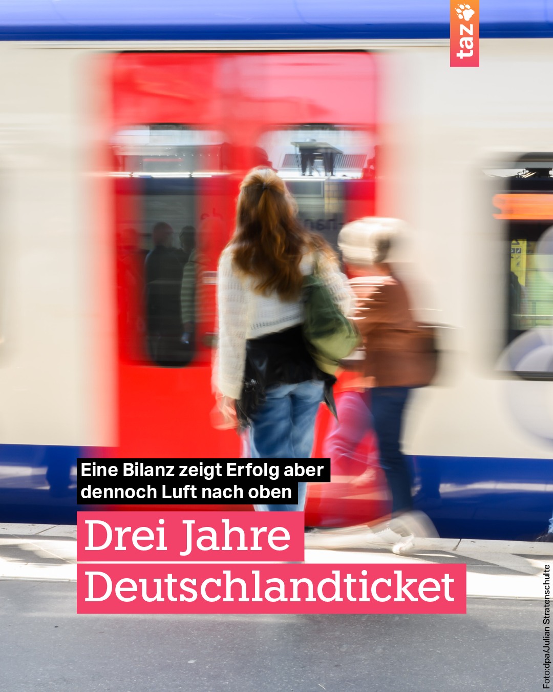 @klima.taz: 3 Jahre Deutschlandticket