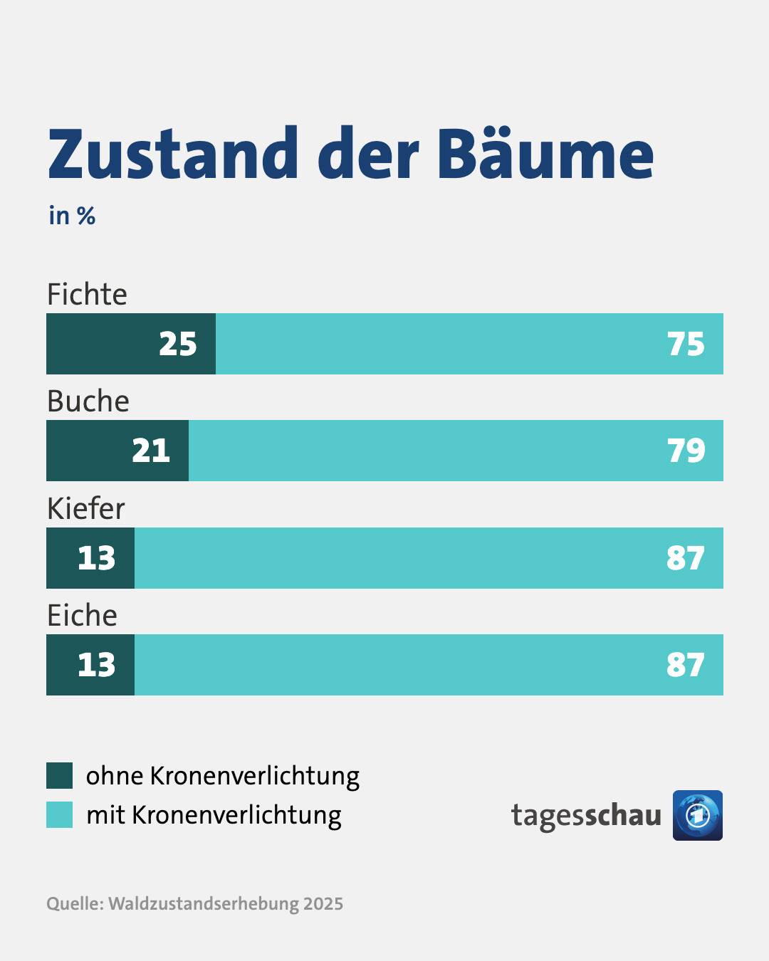 @tagesschau: Grafik "Zustand der Bäume"