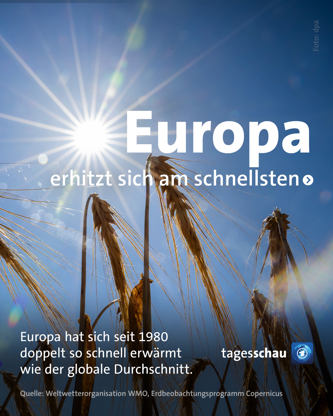 @tagesschau: Europa erhitzt sich am schnellsten