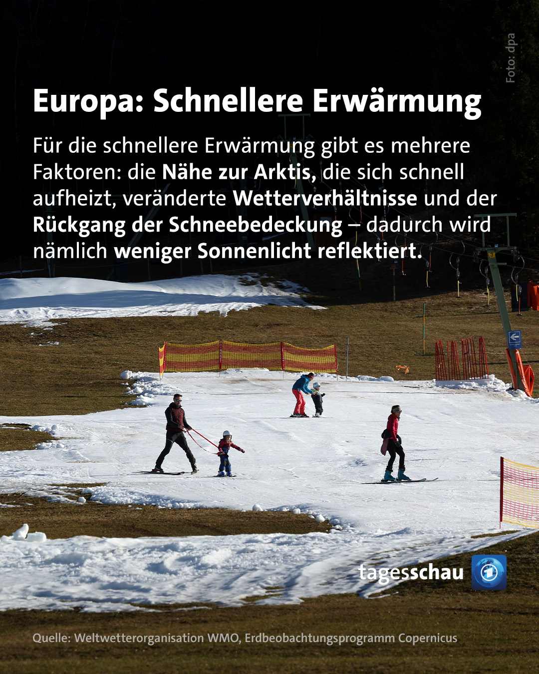 @tagesschau: Europa: Schnellere Erwärmung