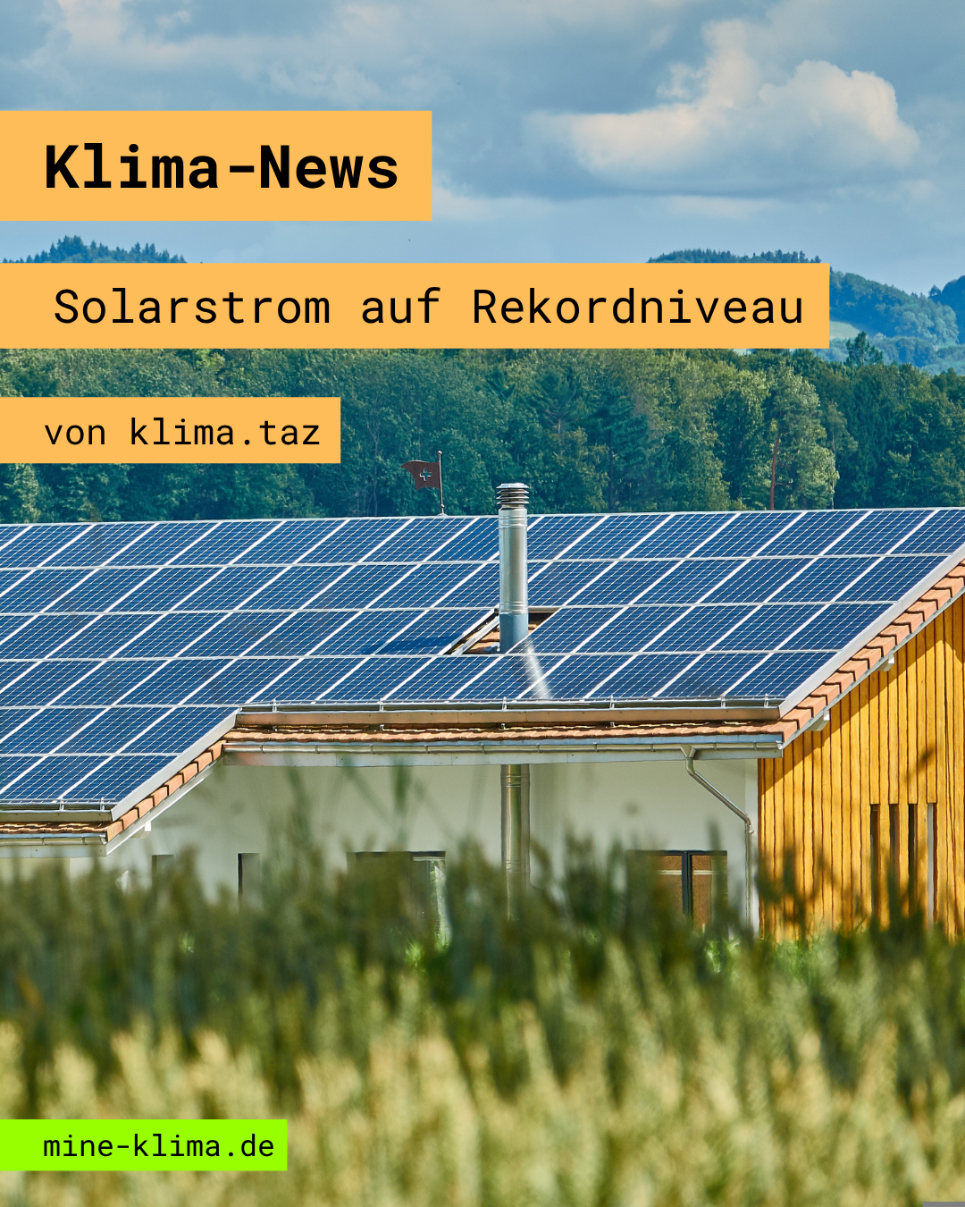 Klima-News: Solarstrom auf Rekordniveau