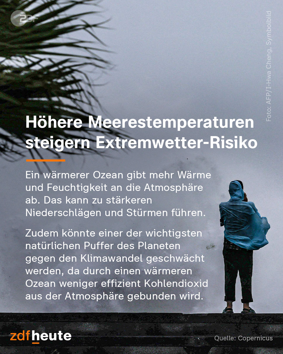 @zdfheute: Höhere meerestemperaturen steigern Extremwetter-Risiko