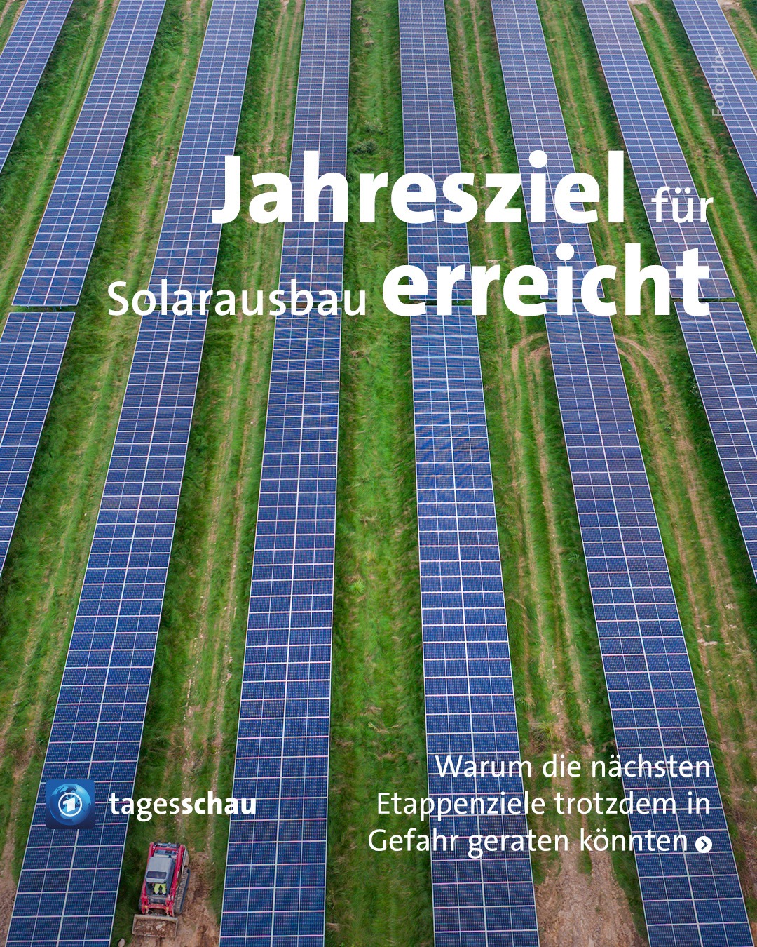 @tagesschau: Jahresziel für Solarausbau erreicht