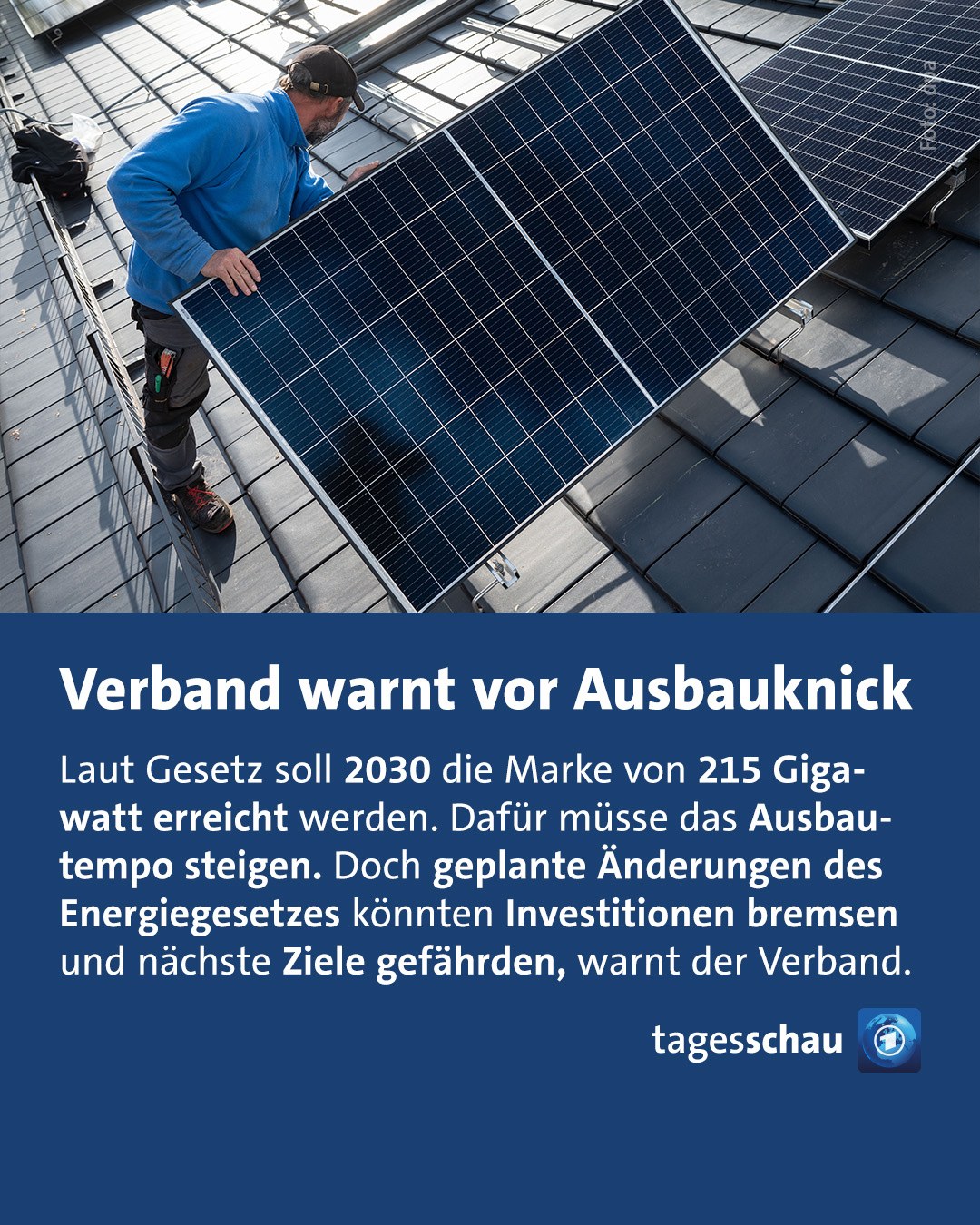 @tagesschau: Verband warnt vor AUsbauknick
