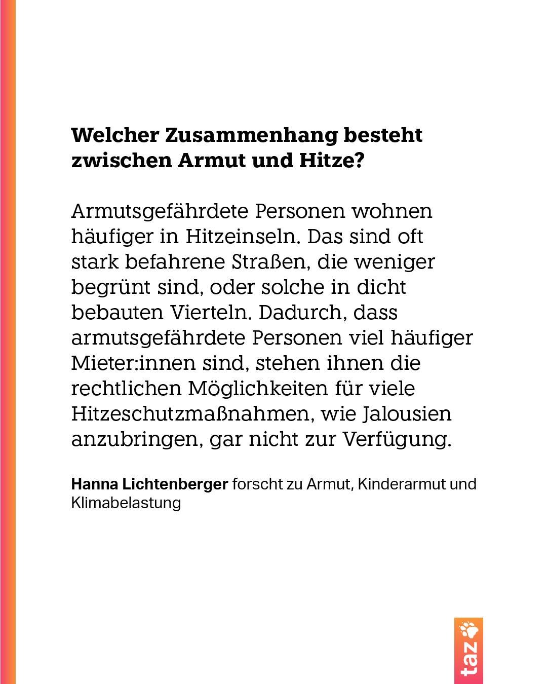 @klima.taz: Welcher Zusammenhang besteht zwischen Armut und Hitze