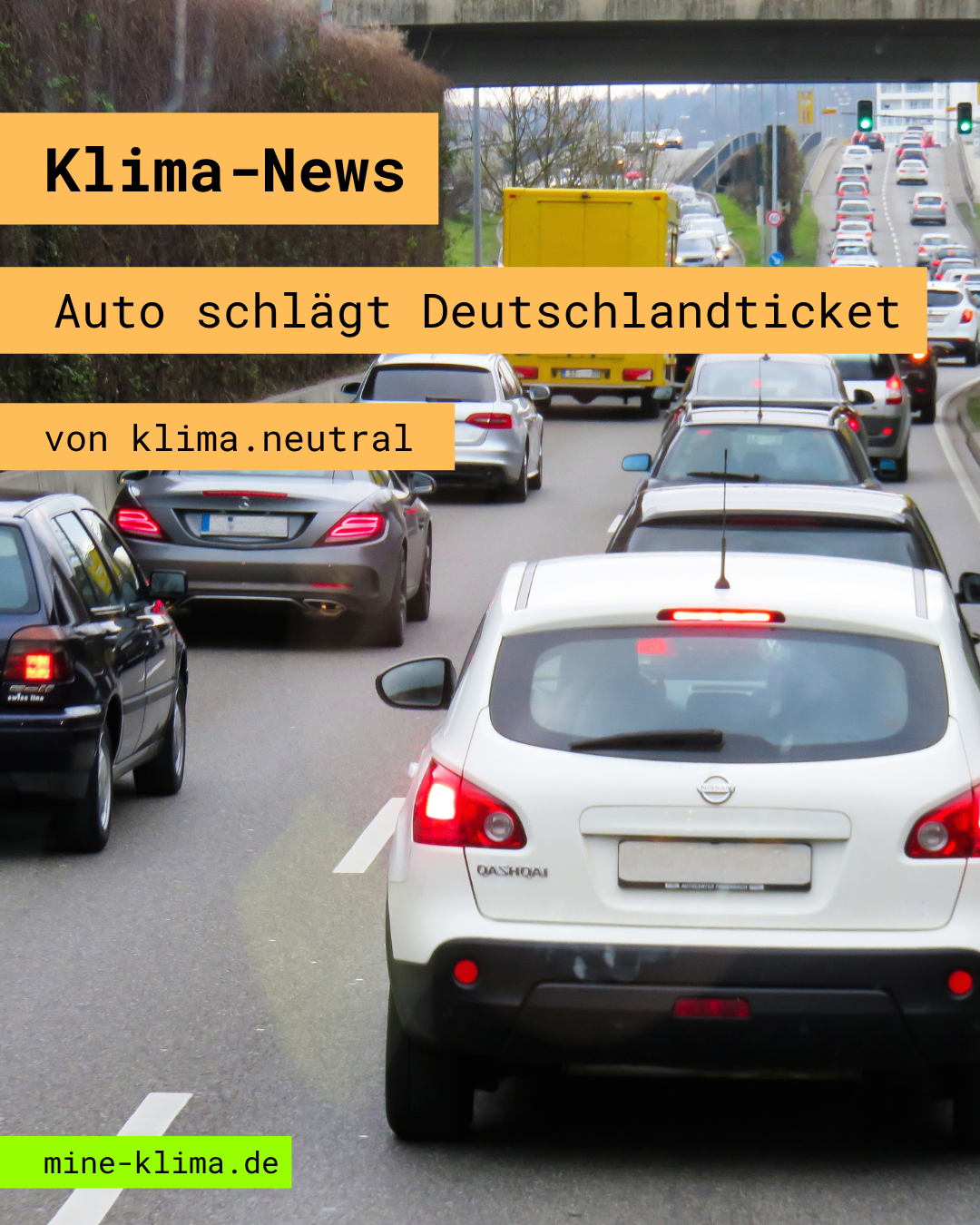 Klima-News: Auto schlägt Deutschlandticket