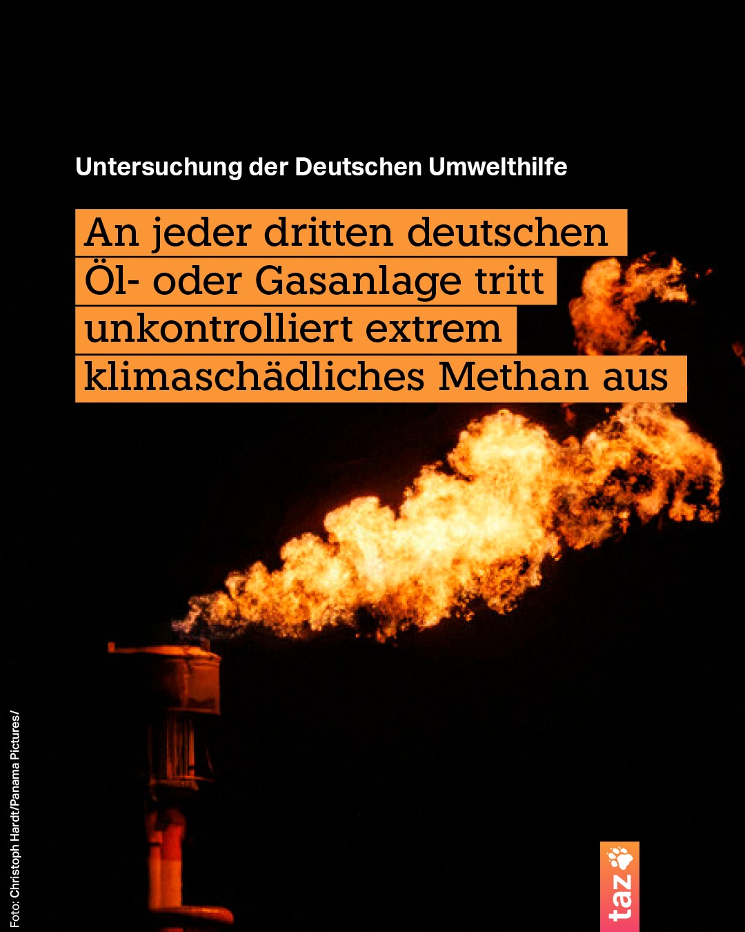 @klima.taz: Untersuchung der Deutschen Umwelthilfe zeigt Methan-Lecks